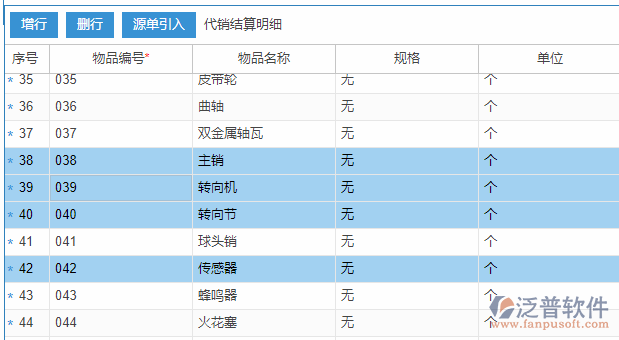 委托代銷明細增行