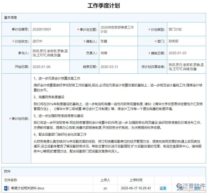 季計劃