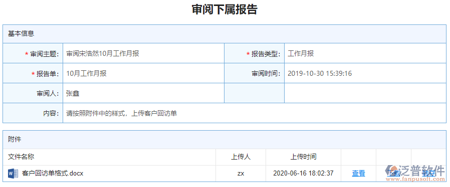 審閱下屬報(bào)告