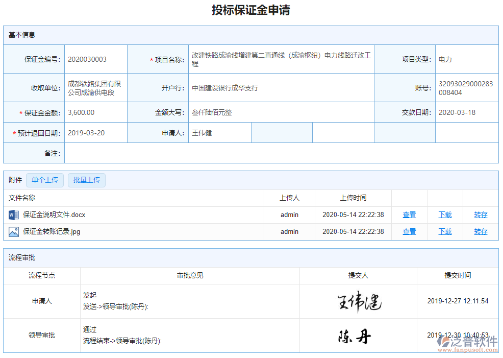 投標保證金申請