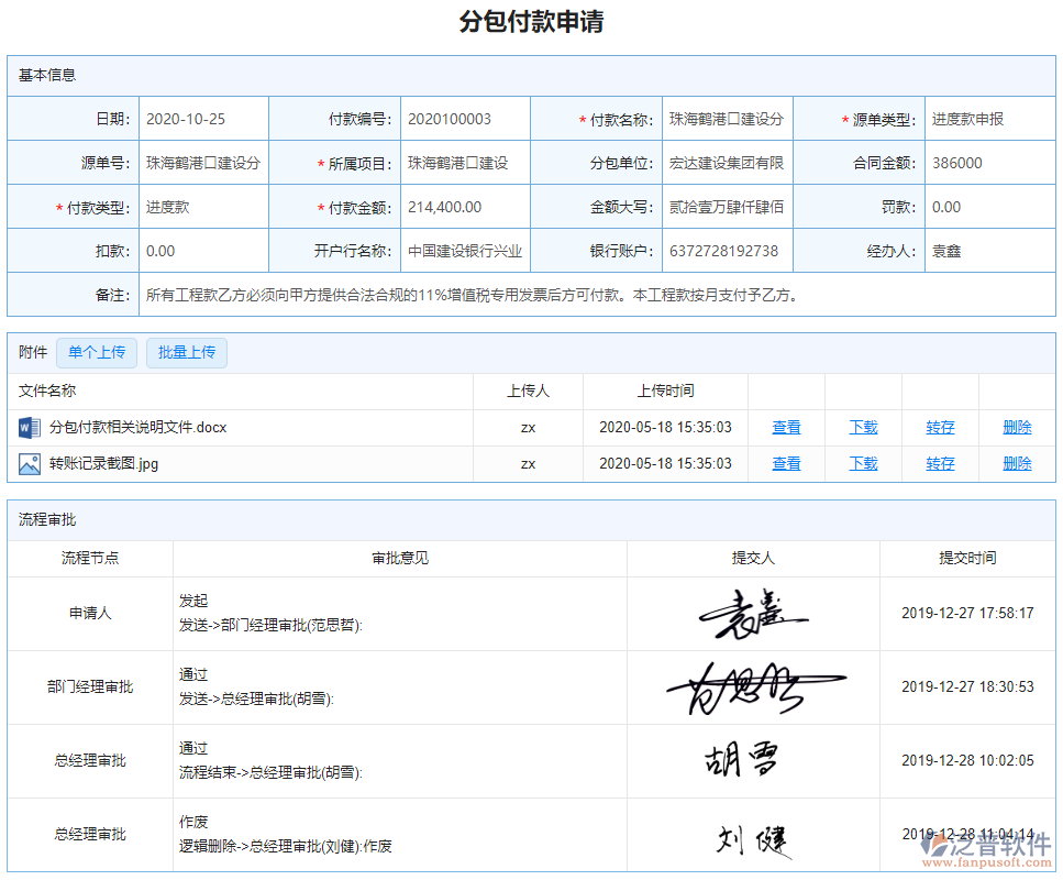 土木項(xiàng)目分包管理系統(tǒng)