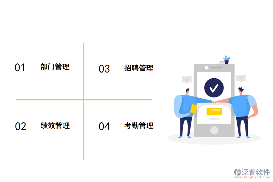 泛普軟件人事管理系統(tǒng)的功能