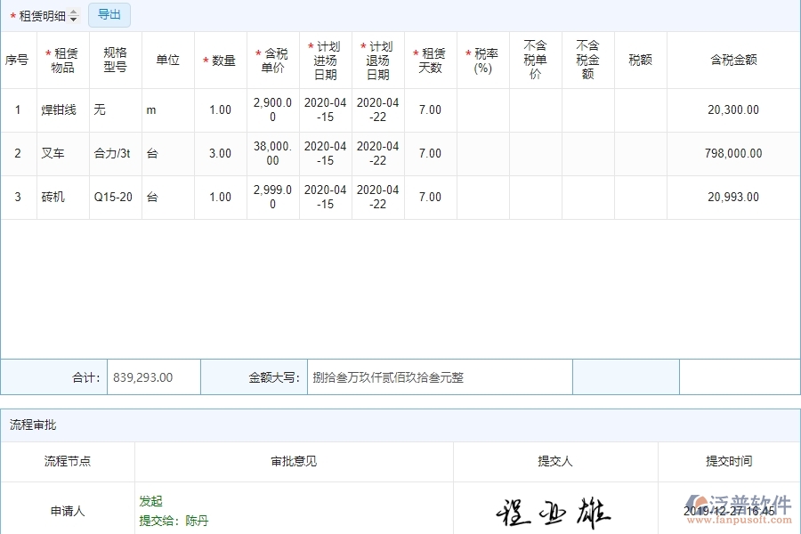 電力工程企業(yè)租賃付款列表管理的技術(shù)優(yōu)勢