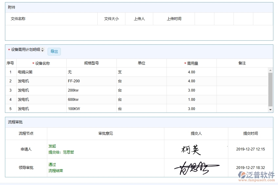 電力工程設(shè)備需用計劃軟件應(yīng)用場景