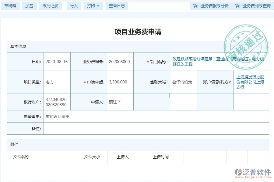 電力行業(yè)在項目業(yè)務(wù)費申請時的亮點