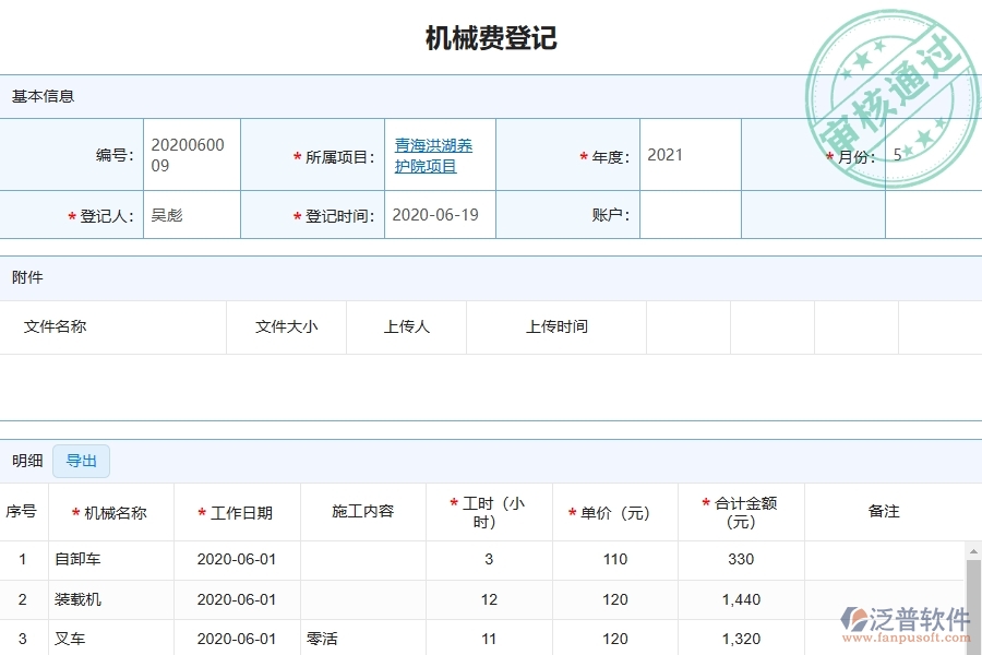 系統(tǒng)在項(xiàng)目機(jī)械費(fèi)明細(xì)表中的價(jià)值