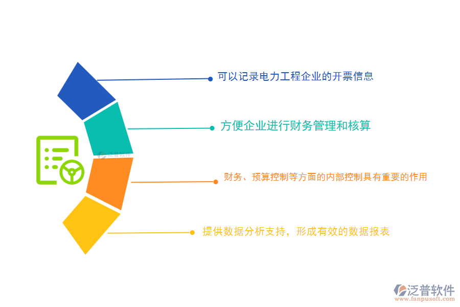 泛普電力工程企業(yè)管理系統(tǒng)中開票登記列表的價值