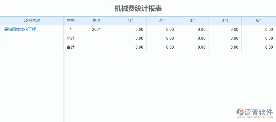 二、泛普軟件-園林工程系統(tǒng)提升機械費統(tǒng)計報表管理的措施