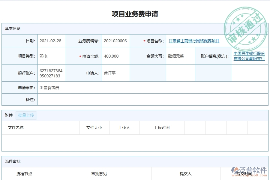 弱電工程企業(yè)上了泛普軟件-工程項(xiàng)目業(yè)務(wù)費(fèi)申請軟件的好處是什么