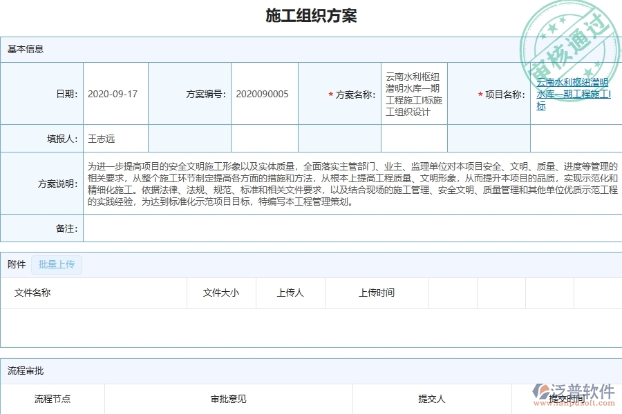 泛普軟件-弱電工程管理系統(tǒng)在施工組織方案中的注意事項