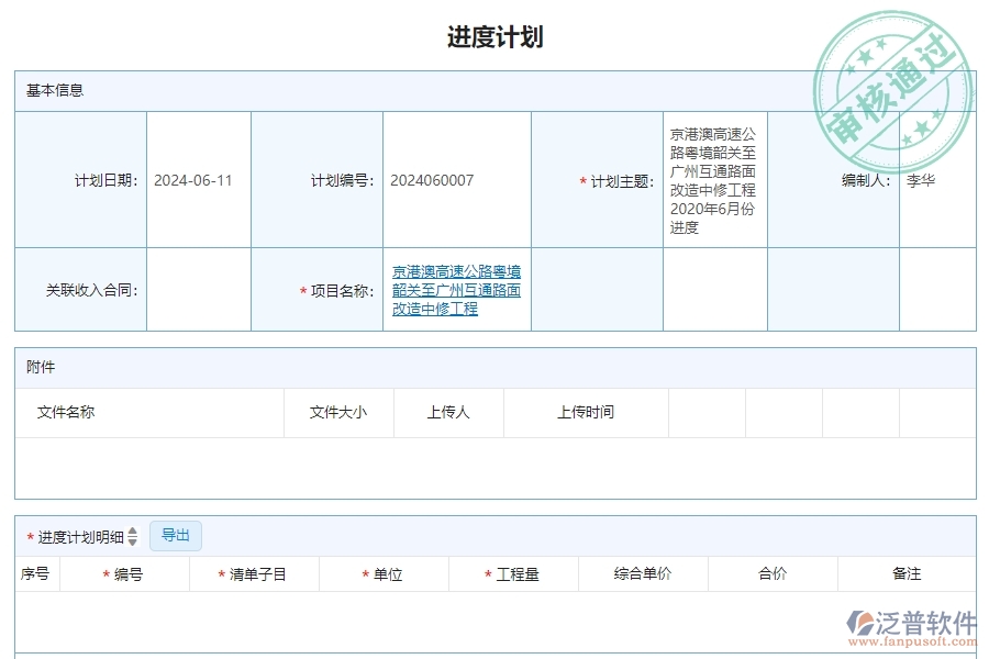 三、使用泛普軟件-公路工程管理系統(tǒng)產(chǎn)值進(jìn)度計(jì)劃列表管理的優(yōu)勢(shì)