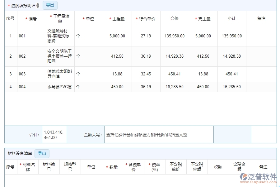 四、泛普軟件-公路工程管理系統(tǒng)在進(jìn)度列表中的解決方案