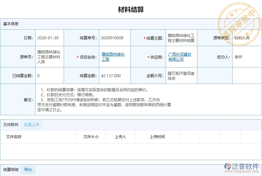 泛普軟件-園林工程管理系統(tǒng)在項(xiàng)目利潤(rùn)表(按結(jié)算取數(shù))中的解決方案