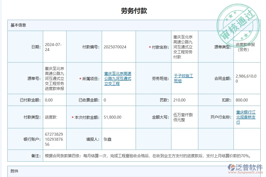 泛普軟件-機(jī)電工程管理系統(tǒng)中人力成本支付管理在行業(yè)中的競爭優(yōu)勢