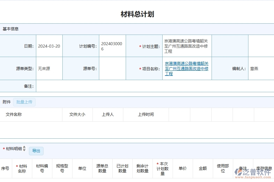 泛普軟件-公路工程企業(yè)管理系統(tǒng)如何有效提升企業(yè)中的材料管理