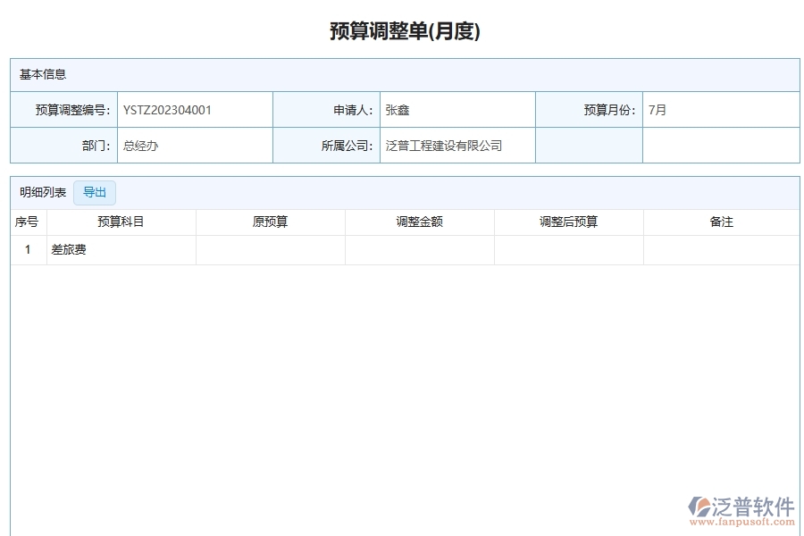 幕墻工程企業(yè)使用了系統(tǒng)之后，給預(yù)算調(diào)整單列表管理帶來了哪些好處