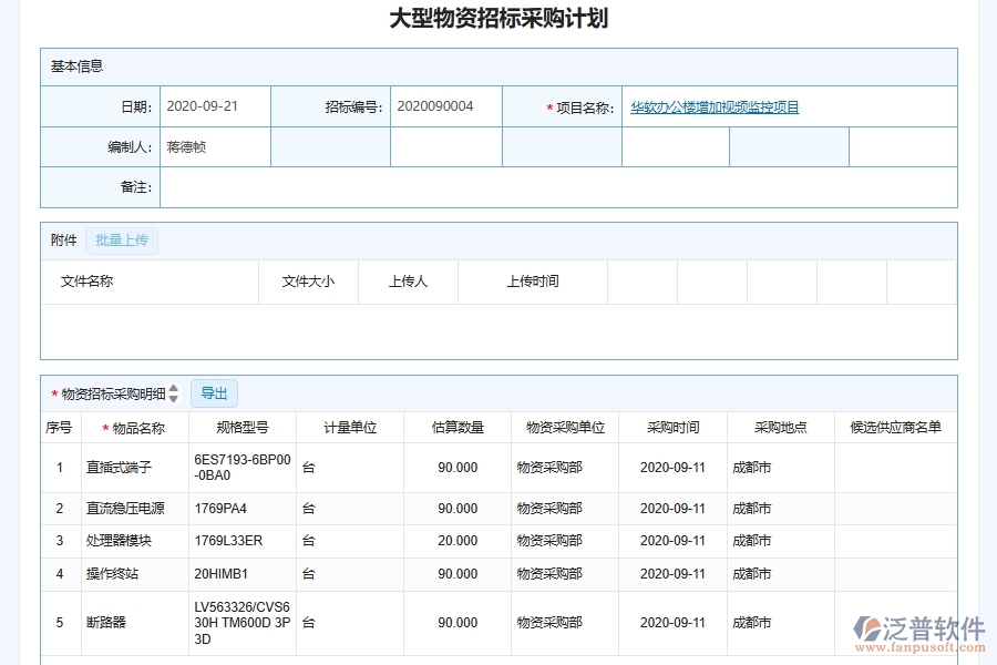 泛普軟件-弱電工程企業(yè)管理系統(tǒng)如何有效提升企業(yè)中的工程項(xiàng)目招標(biāo)管理