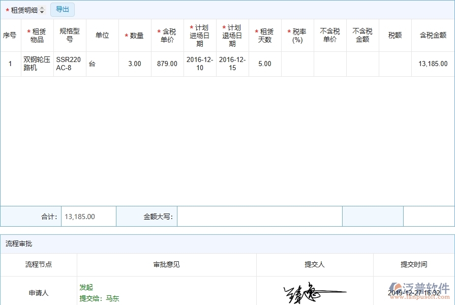 四、泛普軟件-弱電工程企業(yè)管理系統(tǒng)中租賃合同報(bào)表的優(yōu)點(diǎn)