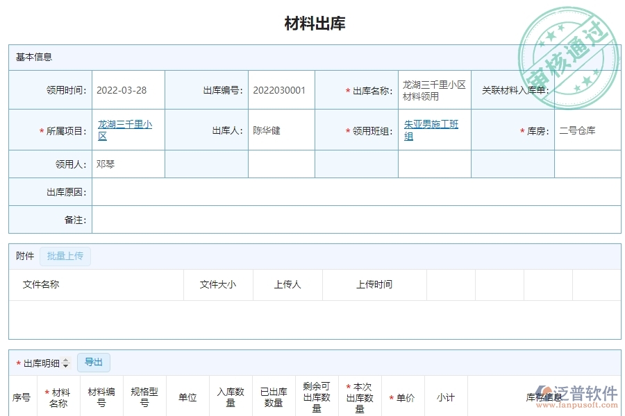 幕墻工程企業(yè)上了系統(tǒng)之后，給材料出庫明細查詢帶來了哪些好處