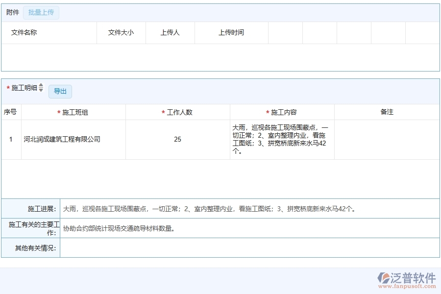 泛普軟件-幕墻工程企業(yè)管理系統(tǒng)的施工日志為工程企業(yè)帶來(lái)八大管理革新