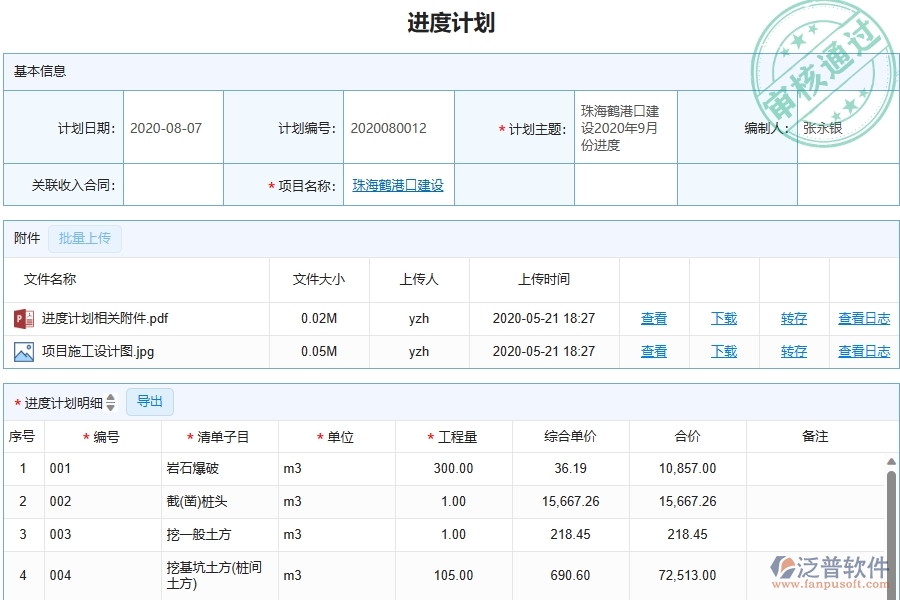 三、泛普軟件-弱電工程管理系統(tǒng)在產(chǎn)值進度計劃中的應用場景