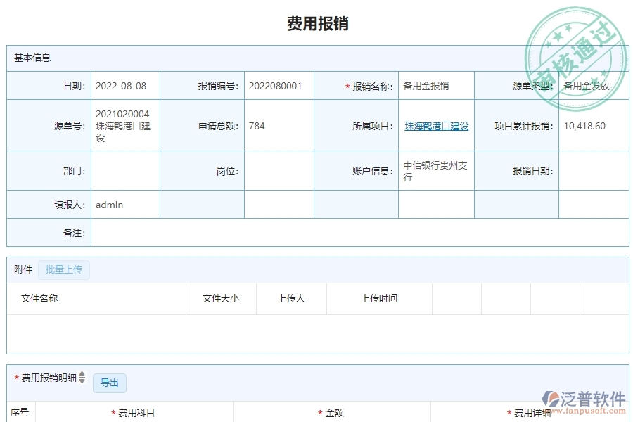 三、泛普軟件-幕墻工程系統(tǒng)中費用報銷管理的技術(shù)優(yōu)勢