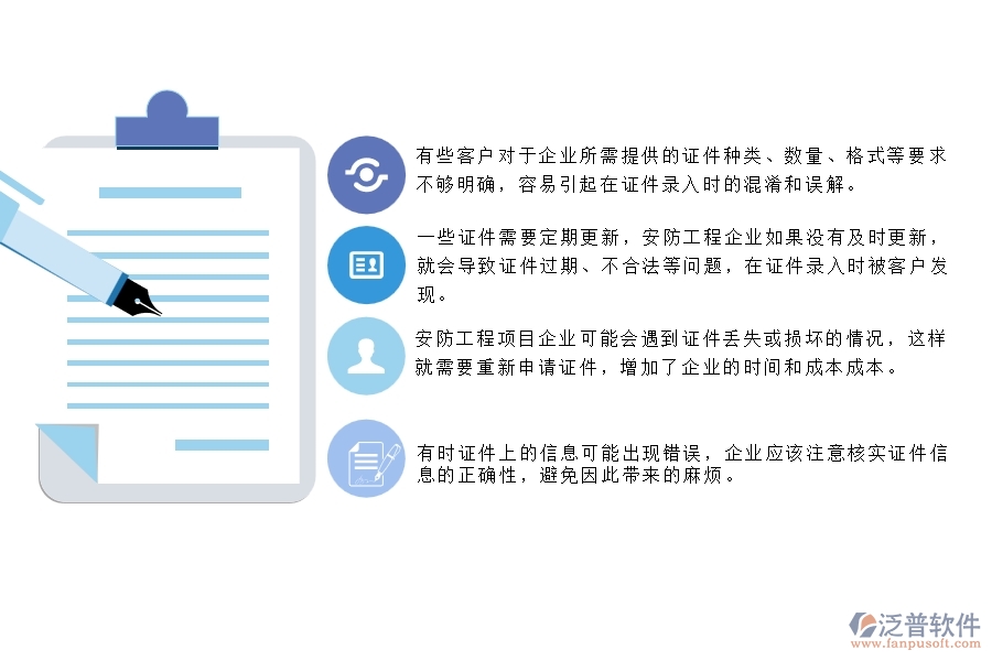 一、安防工程企業(yè)在證件錄入列表方面存在的矛盾