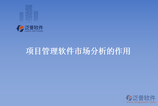 項目管理軟件市場分析的具體特點