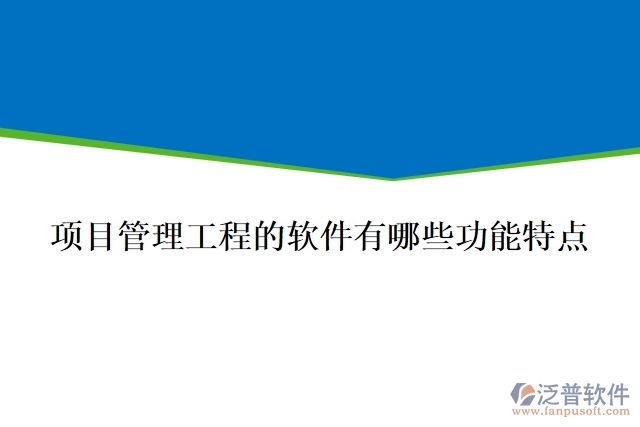 項目管理工程的軟件有哪些功能特點