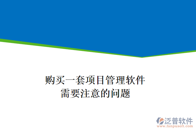 購(gòu)買一套項(xiàng)目管理軟件，需要注意的問題