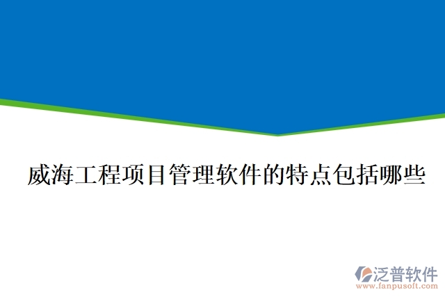 威海工程項目管理軟件的特點(diǎn)包括哪些