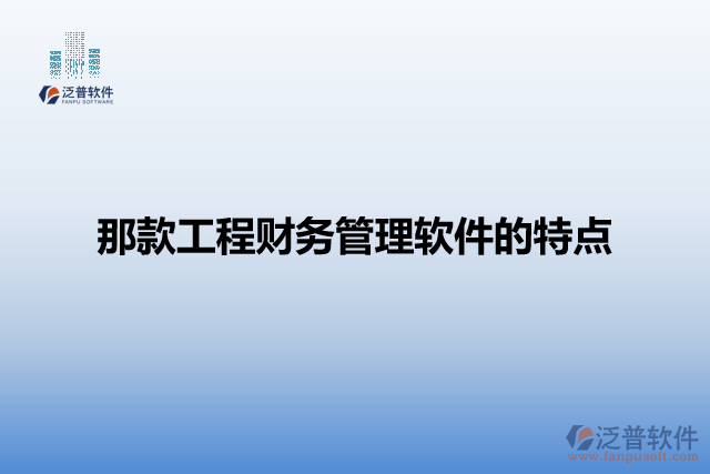 那款工程財務管理軟件的特點