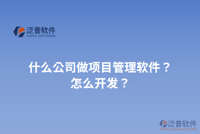 什么公司做項(xiàng)目管理軟件？怎么開發(fā)？