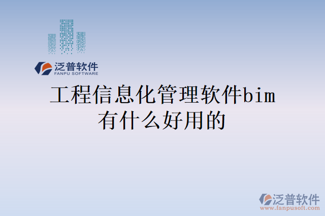 工程信息化管理軟件bim有什么好用的