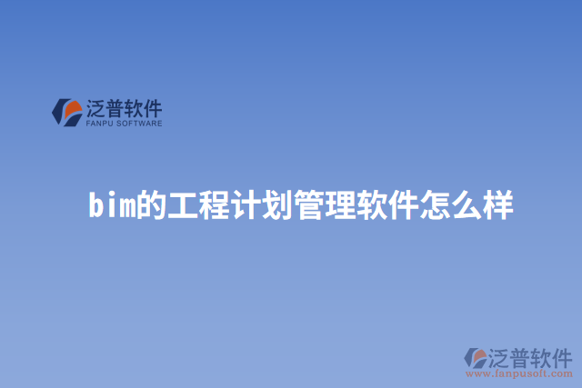 bim的工程計劃管理軟件怎么樣