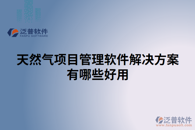 天然氣項目管理軟件解決方案有哪些好用