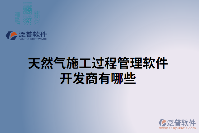 天然氣施工過程管理軟件開發(fā)商有哪些