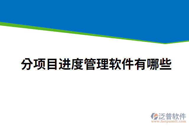 分項(xiàng)目進(jìn)度管理軟件有哪些