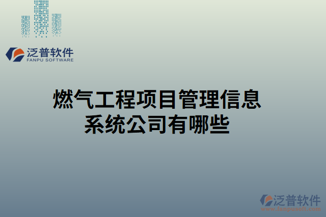 燃?xì)夤こ添?xiàng)目管理信息系統(tǒng)公司有哪些