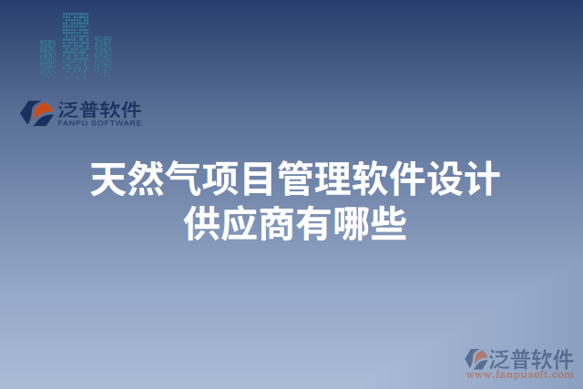 天然氣項目管理軟件設計供應商有哪些