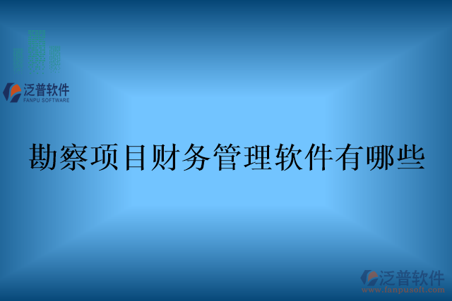 勘察項目財務(wù)管理軟件有哪些