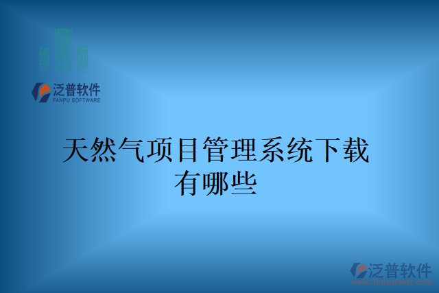 天然氣項目管理系統(tǒng)下載有哪些