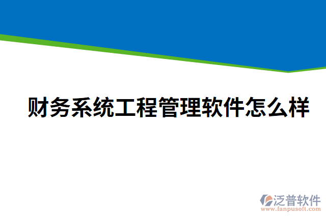 財(cái)務(wù)系統(tǒng)工程管理軟件怎么樣