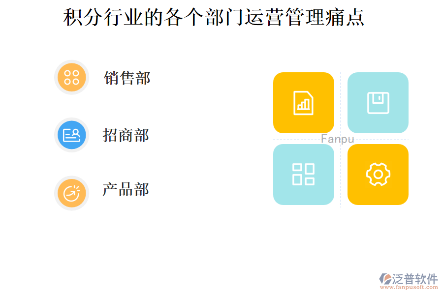 積分行業(yè)的各個(gè)部門運(yùn)營管理痛點(diǎn)