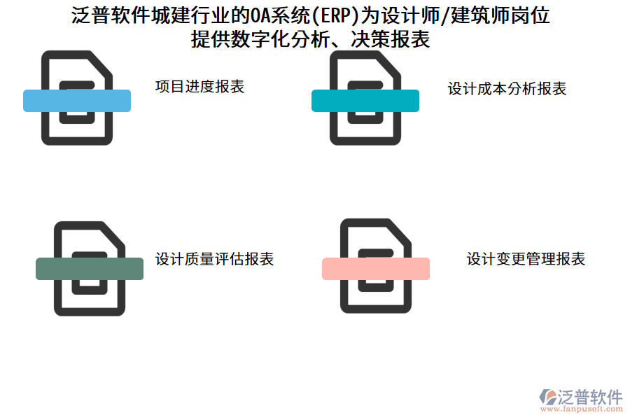 泛普軟件城建行業(yè)的OA系統(tǒng)(ERP)為設(shè)計(jì)師/建筑師崗位 提供數(shù)字化分析、決策報(bào)表