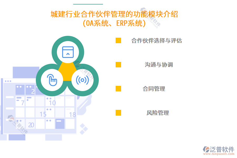 城建行業(yè)合作伙伴管理的功能模塊介紹(OA系統(tǒng)、ERP系統(tǒng))