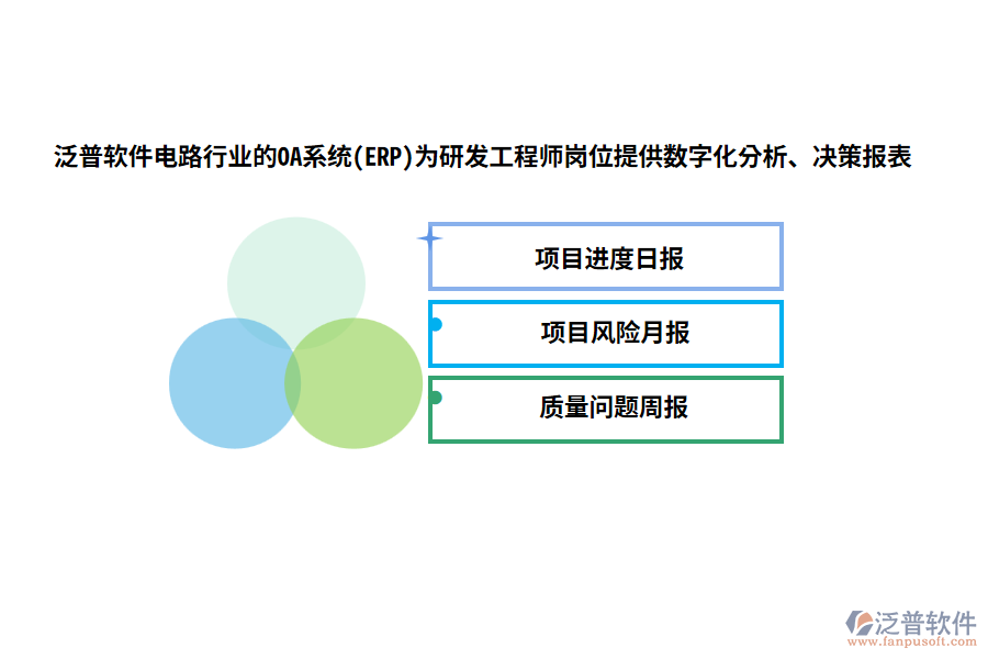 泛普軟件電路行業(yè)的OA系統(tǒng)(ERP)為研發(fā)工程師崗位提供數(shù)字化分析、決策報(bào)表