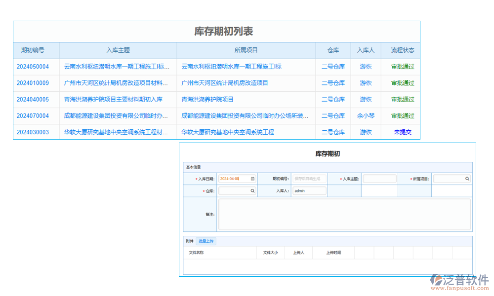 工程項目進銷存軟件