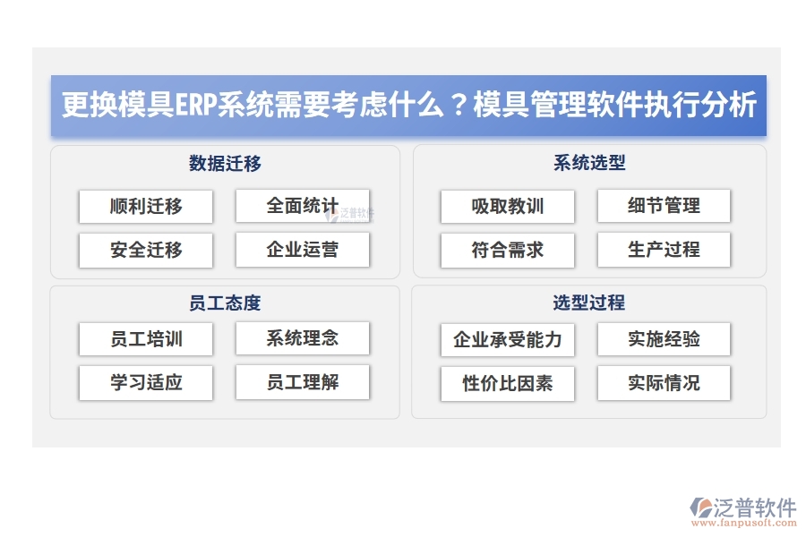 更換模具ERP系統(tǒng)需要考慮什么？模具管理軟件執(zhí)行分析