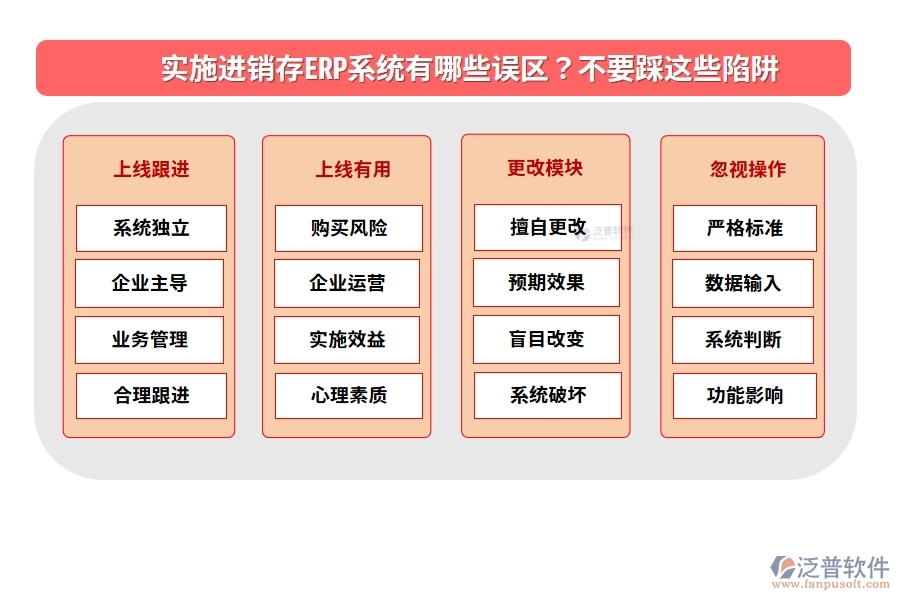 實施進(jìn)銷存ERP系統(tǒng)有哪些誤區(qū)？不要踩這些陷阱